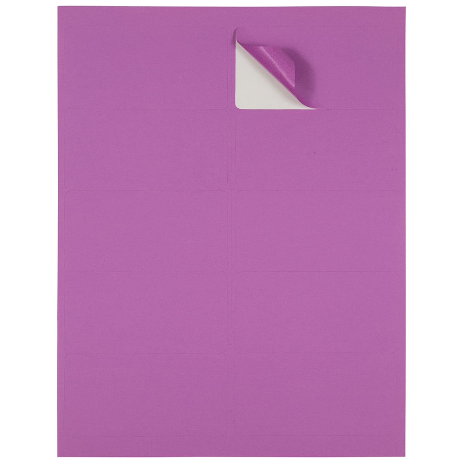 JAM Paper Mailing Address Labels, Rectangle, 2in x 4in, Violet Purple, Pack Of 120 - Image 4
