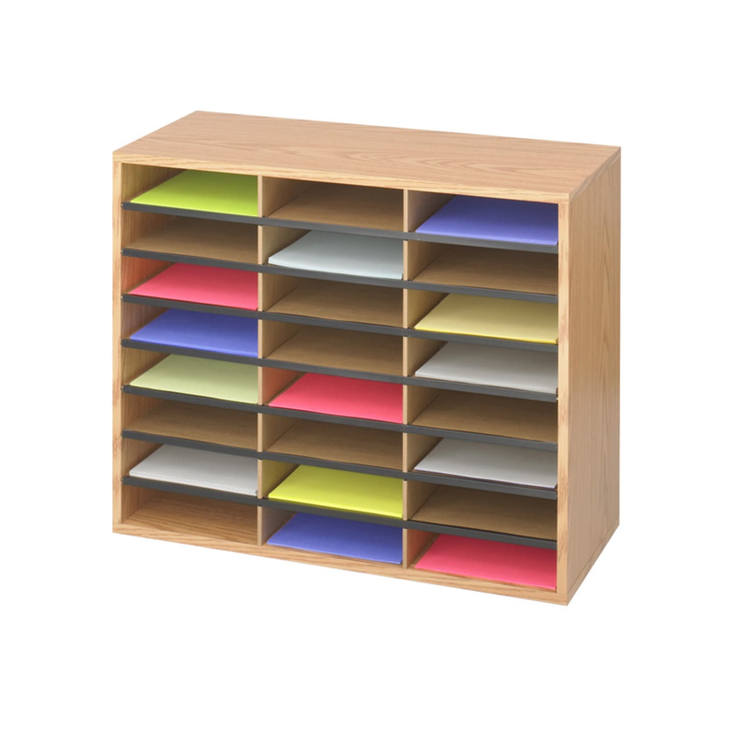 Safco Laminte Literature Organizer - 24 Compartment(s) - Compartment Size : 2.50inx9inx11.75in - 23.50inx29inx 12in Depth - 9402MO
