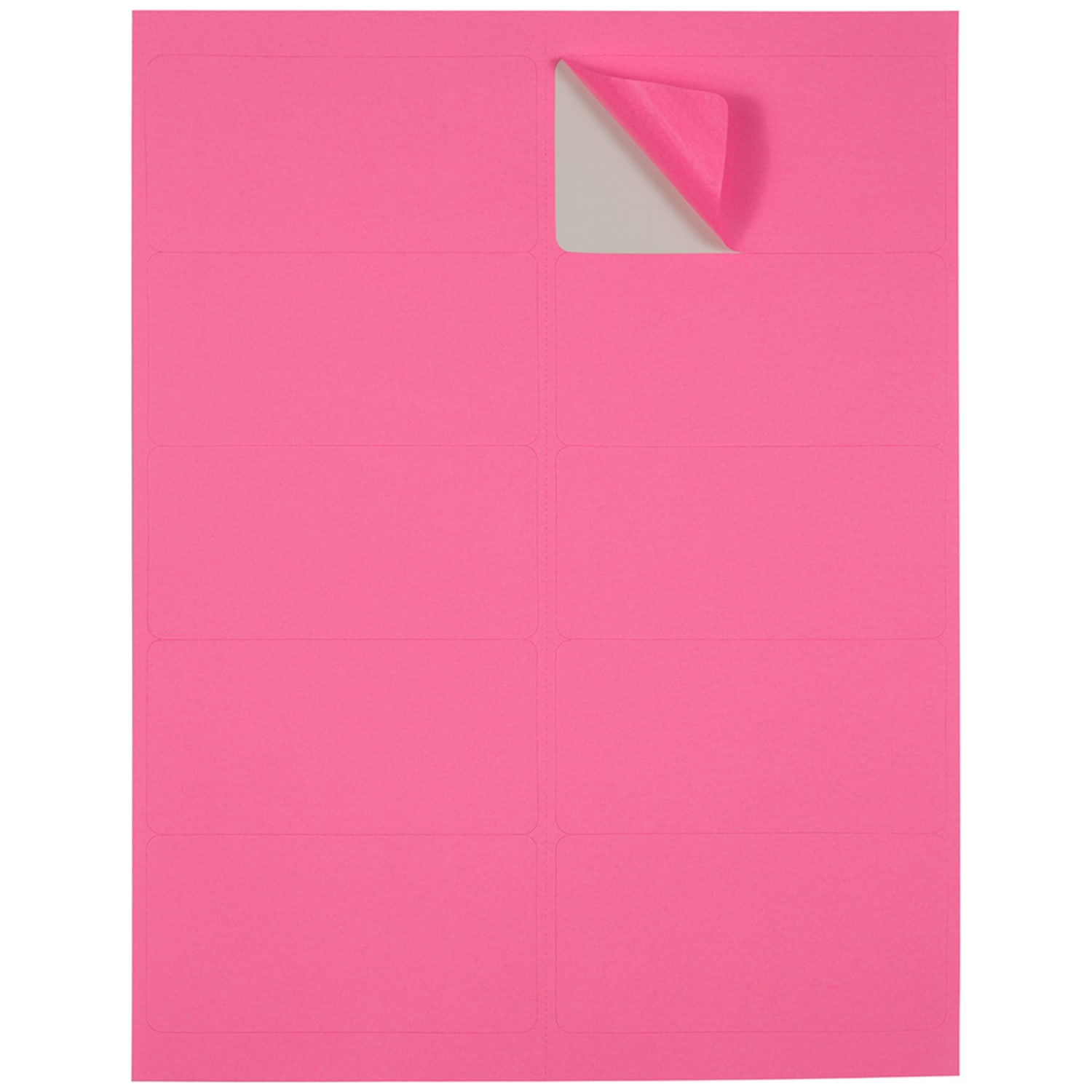 JAM Paper Mailing Address Labels, Rectangle, 2in x 4in, Pink, Pack Of 120 - Image 4
