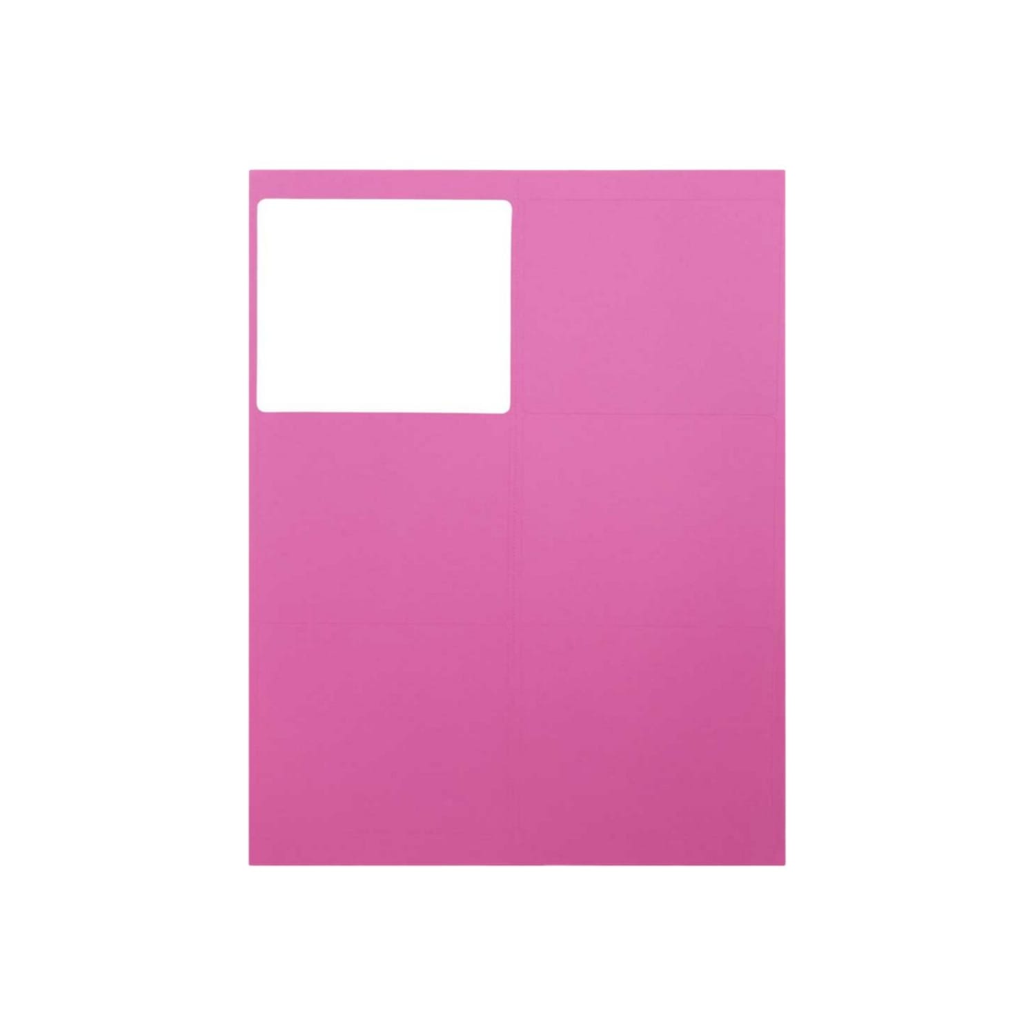 JAM Paper Mailing Address Labels, Rectangle, 3 1/3in x 4in, Pink, Pack Of 120 - Image 6