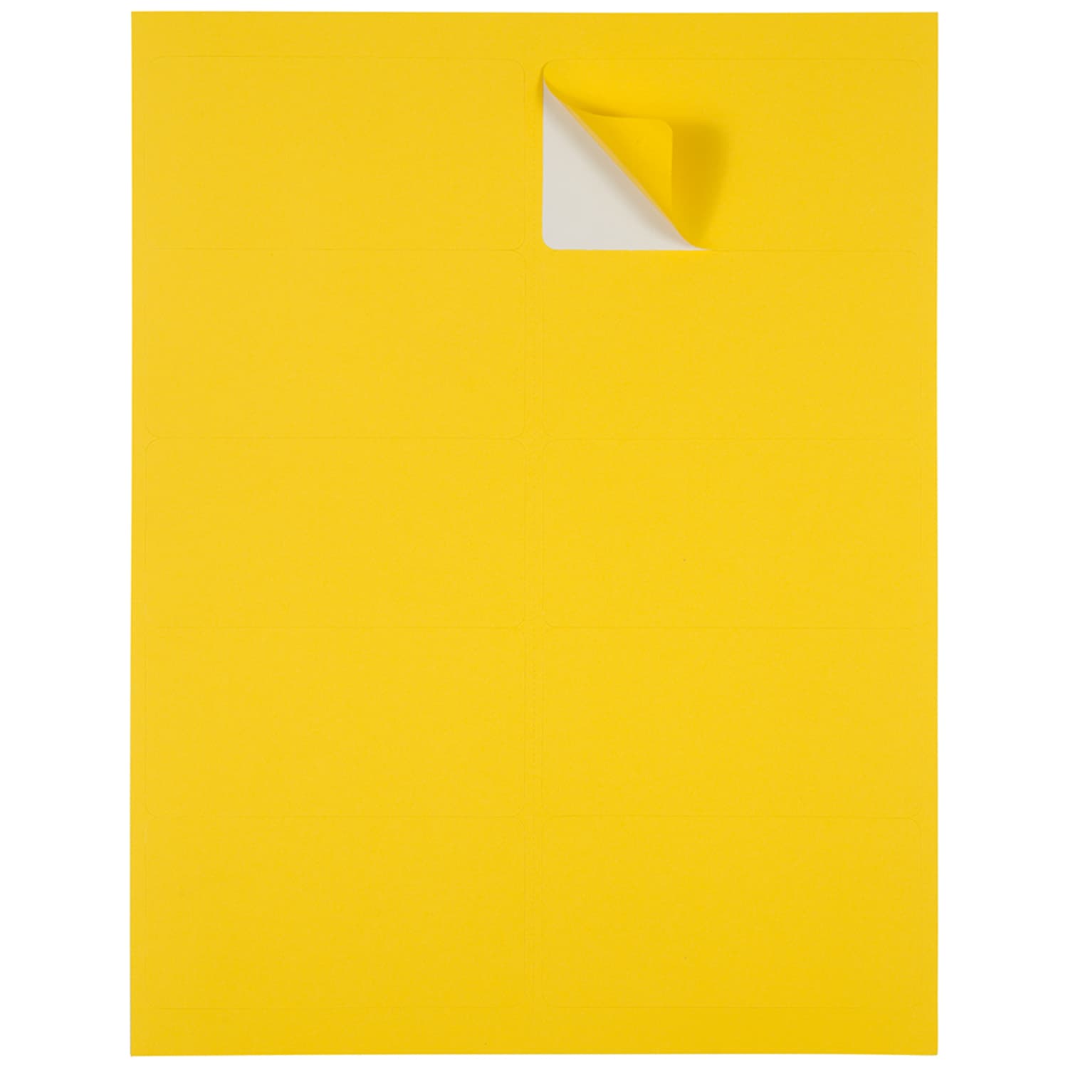 JAM Paper Mailing Address Labels, Rectangle, 2in x 4in, Yellow, Pack Of 120 - Image 4