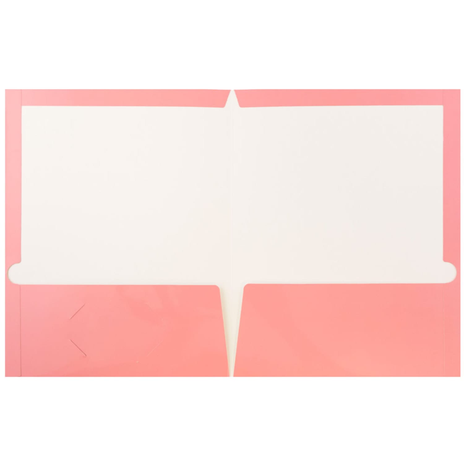 JAM Paper Glossy 2-Pocket Presentation Folders, Baby Pink, Pack of 6 - Image 4