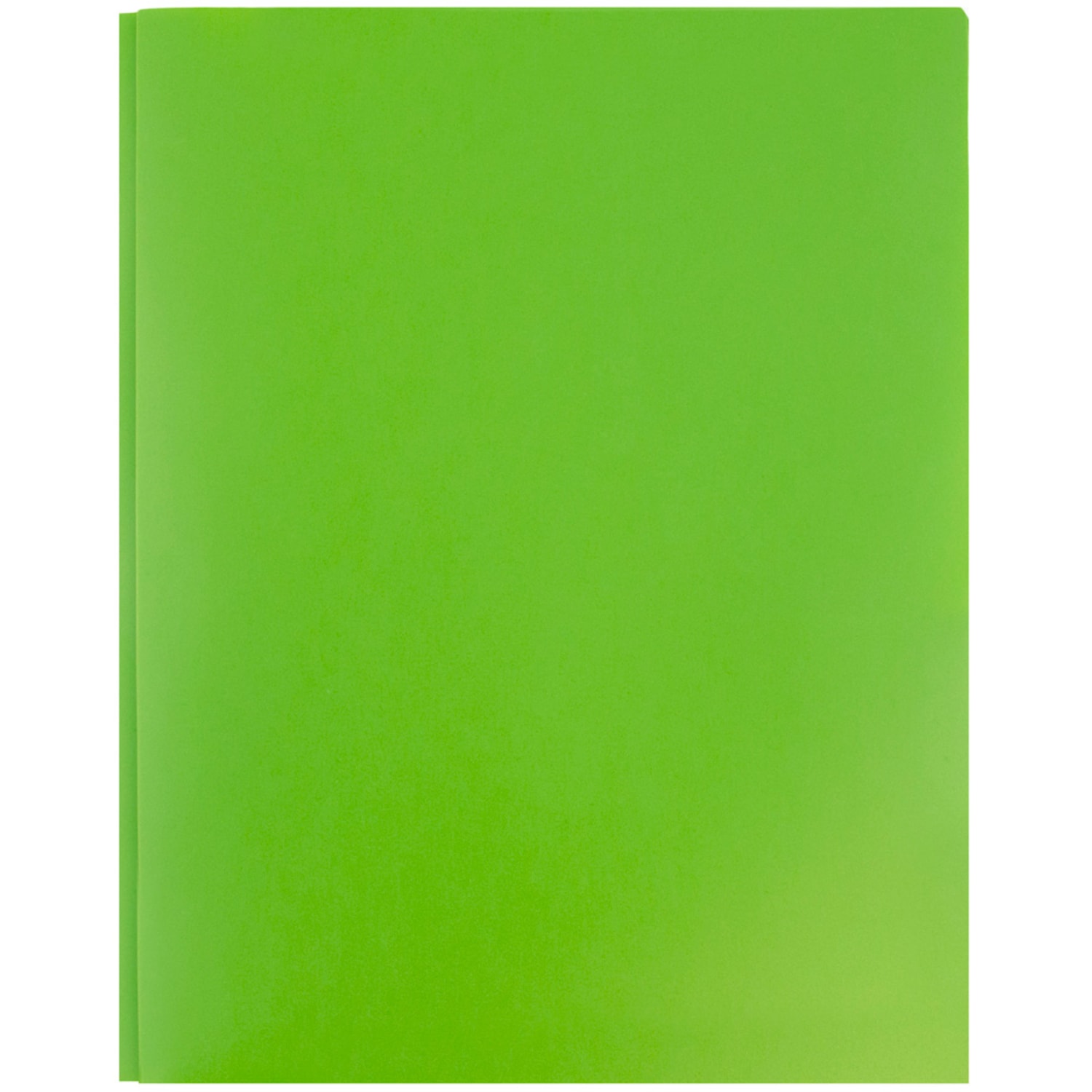JAM Paper Plastic 2-Pocket POP Folders with Metal Prongs Fastener Clasps, 9 1/2in x 11 1/2in, Lime Green, Pack Of 6 - Image 6