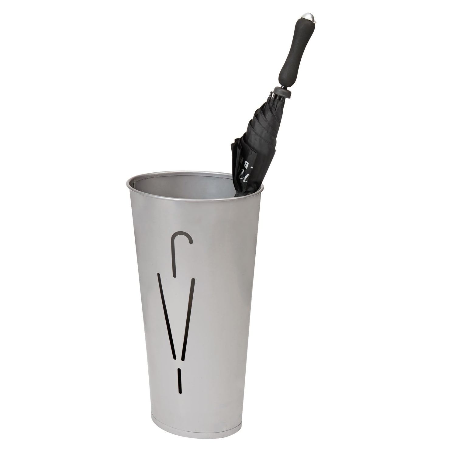 Alba PMRAINY Umbrella Stand, 23 5/8inH x 9inW x 9inD, Gray - Image 3
