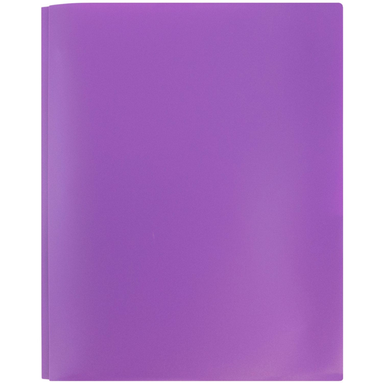 JAM Paper Plastic 2-Pocket POP Folders with Metal Prongs Fastener Clasps, 9 1/2in x 11 1/2in, Purple, Pack Of 6 - Image 6