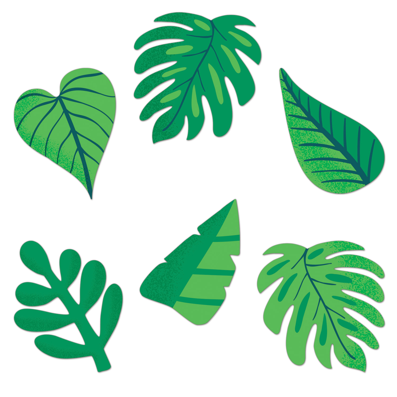 Carson Dellosa Education Cut-Outs, One World Tropical Leaves, 36 Cut-Outs Per Pack, Set Of 3 Packs - Image 3