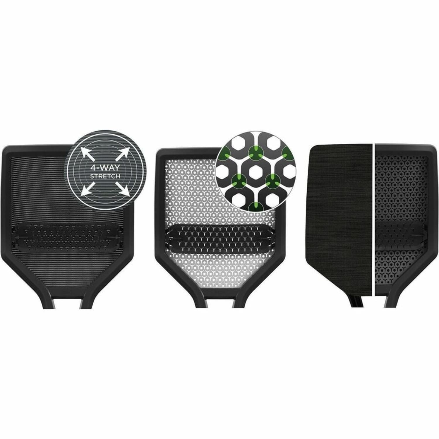 HON Solve Fabric Mid-Back Task Chair, Ilira-Stretch Mesh Back, Black - Image 7