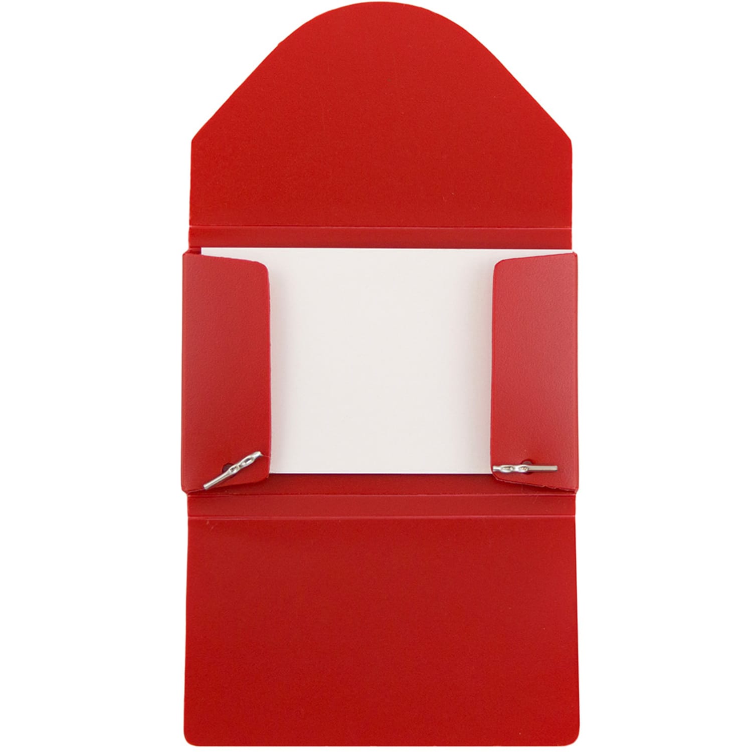 JAM Paper Plastic Business Card Case With Round Flap, 3 1/2in x 2 1/4in x 1/4in, Red - Image 5