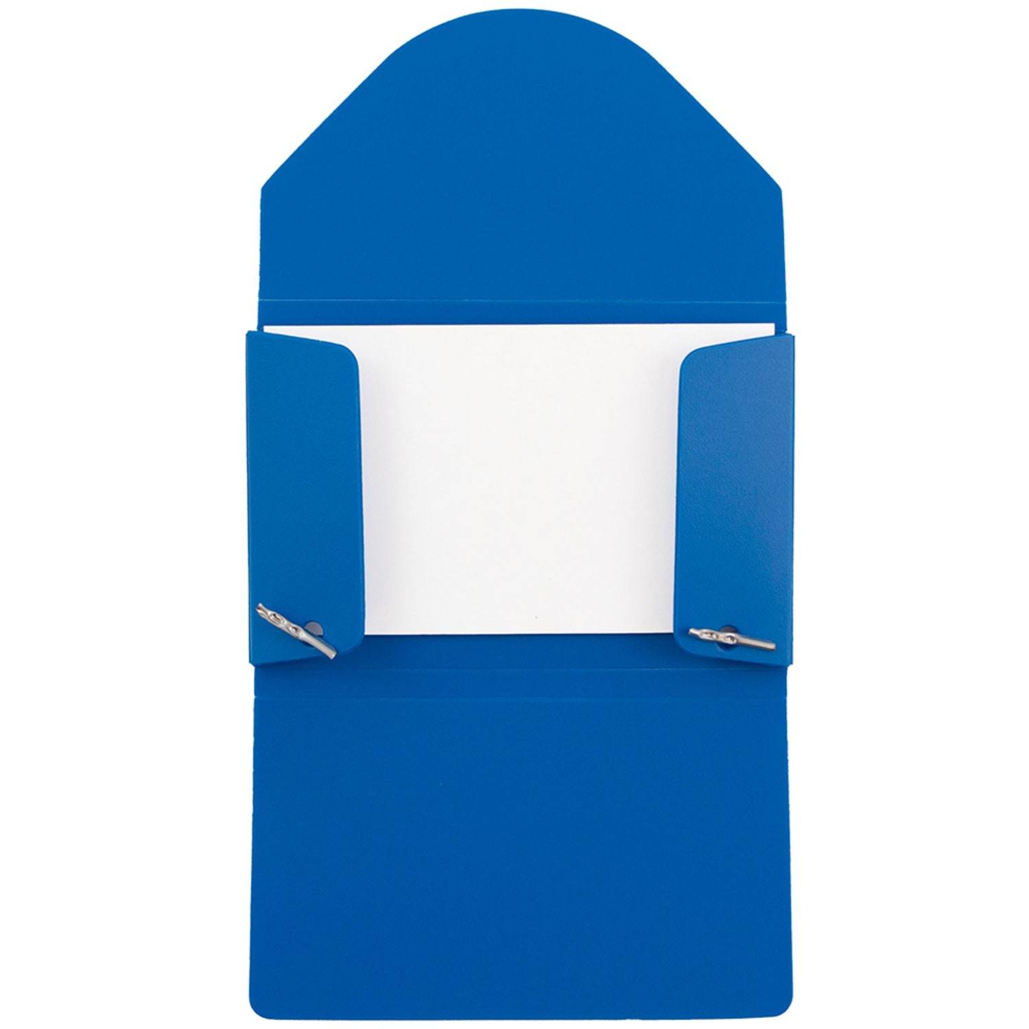 JAM Paper Plastic Business Card Case With Round Flap, 3 1/2in x 2 1/4in x 1/4in, Blue - Image 5
