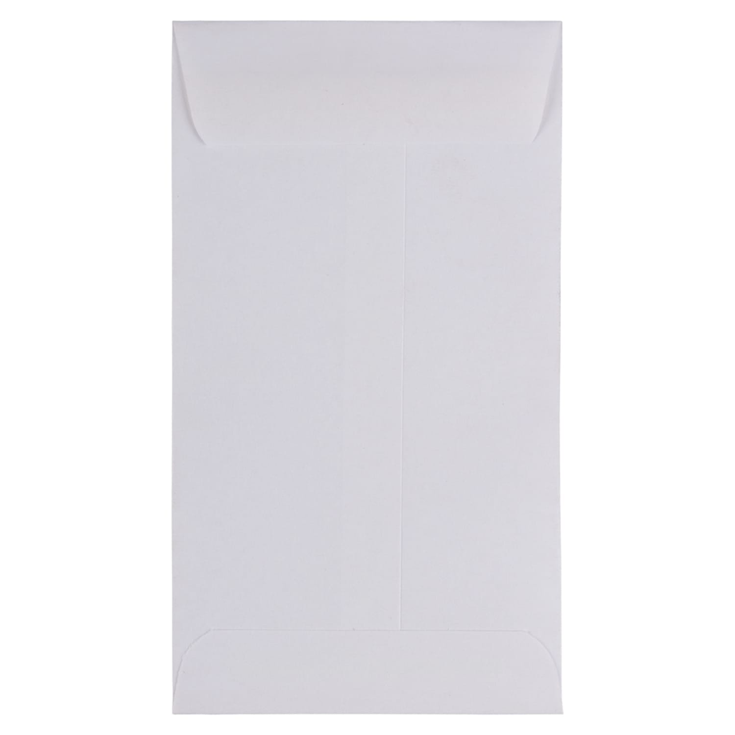 JAM Paper Coin Envelopes, #6, Gummed Seal, White, Pack Of 25
