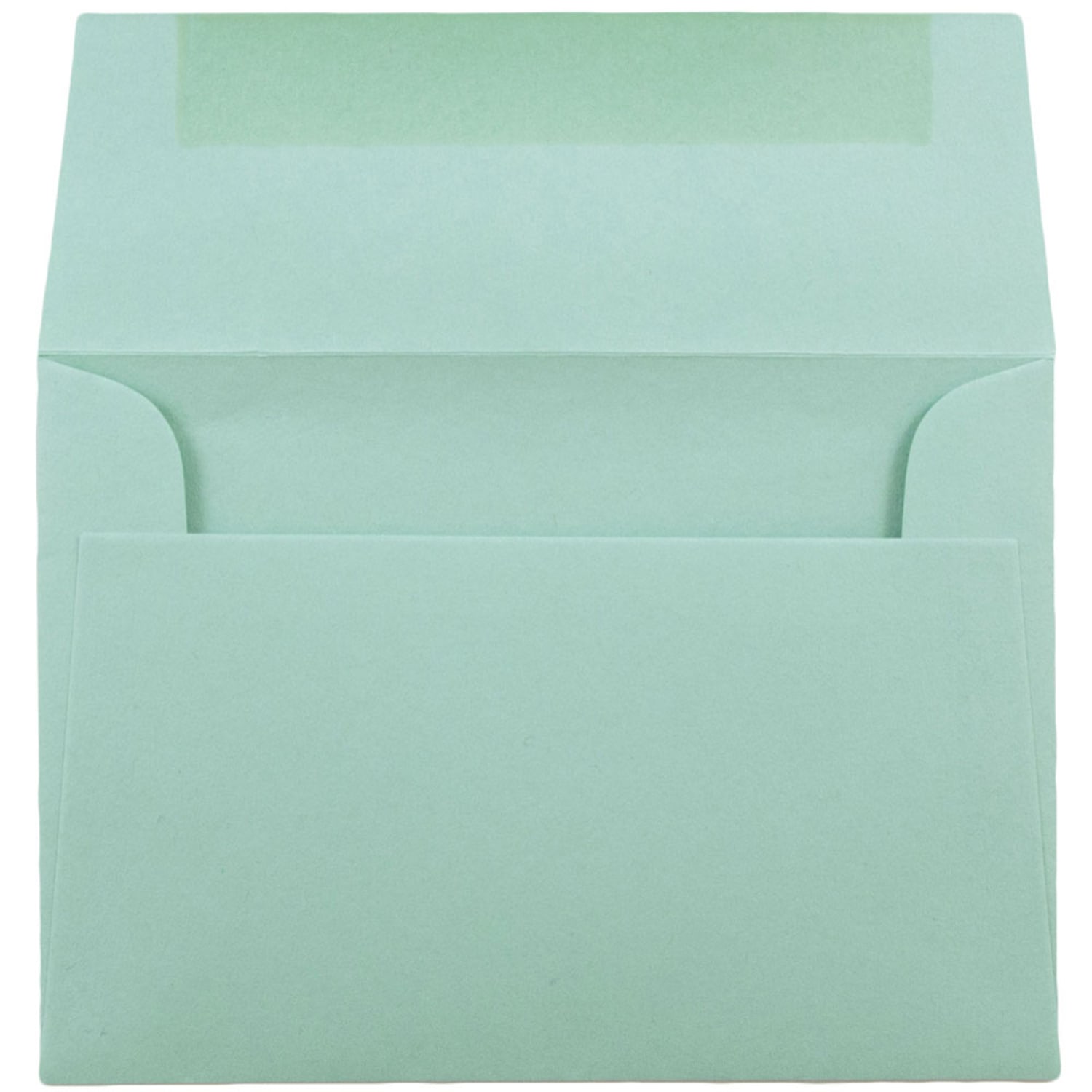 JAM Paper Booklet Invitation Envelopes, A2, Gummed Seal, Aqua, Pack Of 25 - Image 3