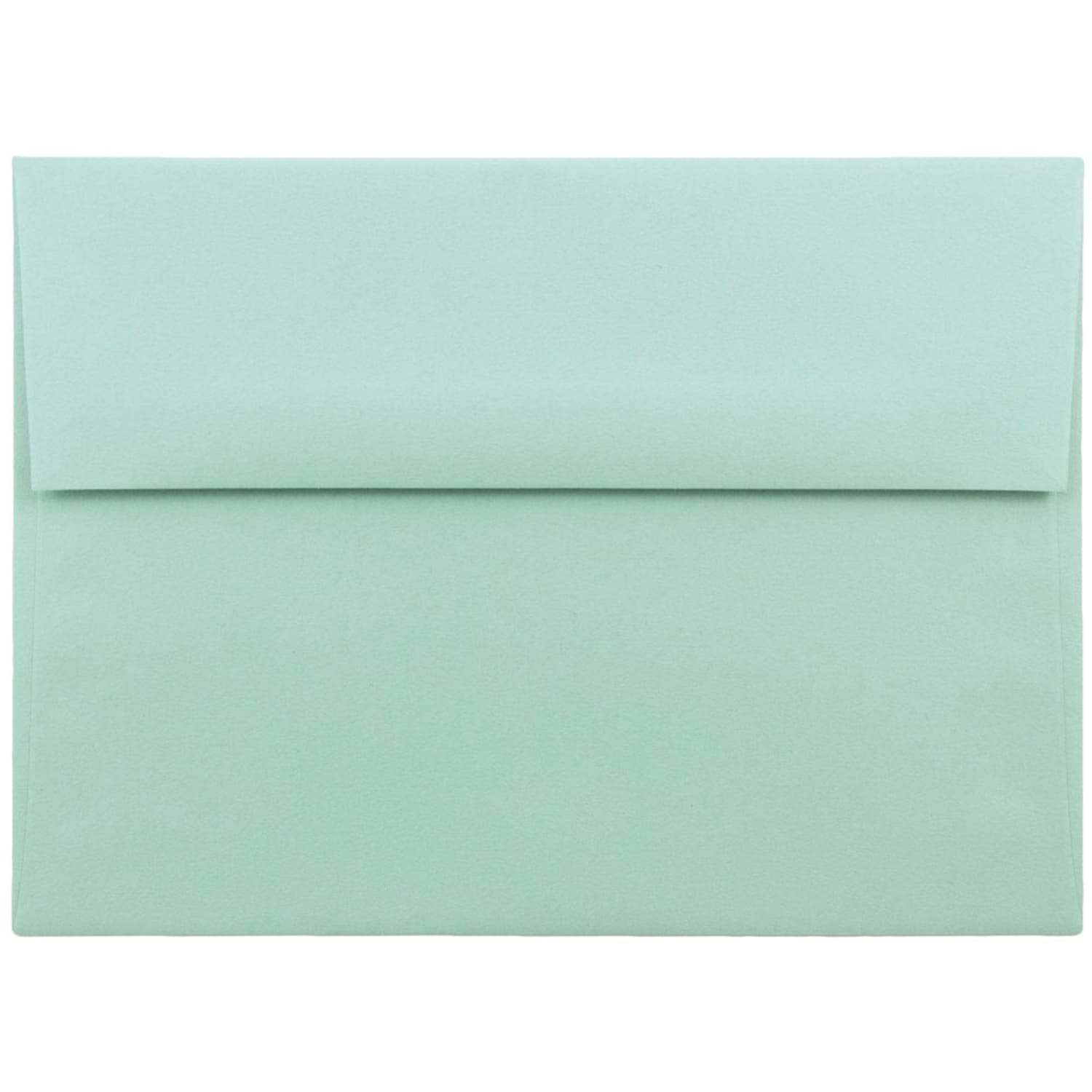 JAM Paper Booklet Invitation Envelopes, A7, Gummed Seal, Aqua Blue, Pack Of 25