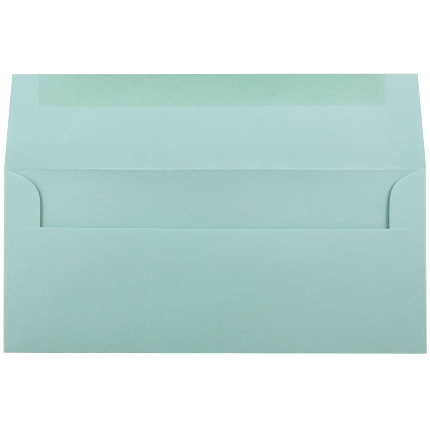 JAM PAPER #10 Business Premium Envelopes, 4 1/8in x 9 1/2in, Aqua Blue, Pack Of 25 - Image 3