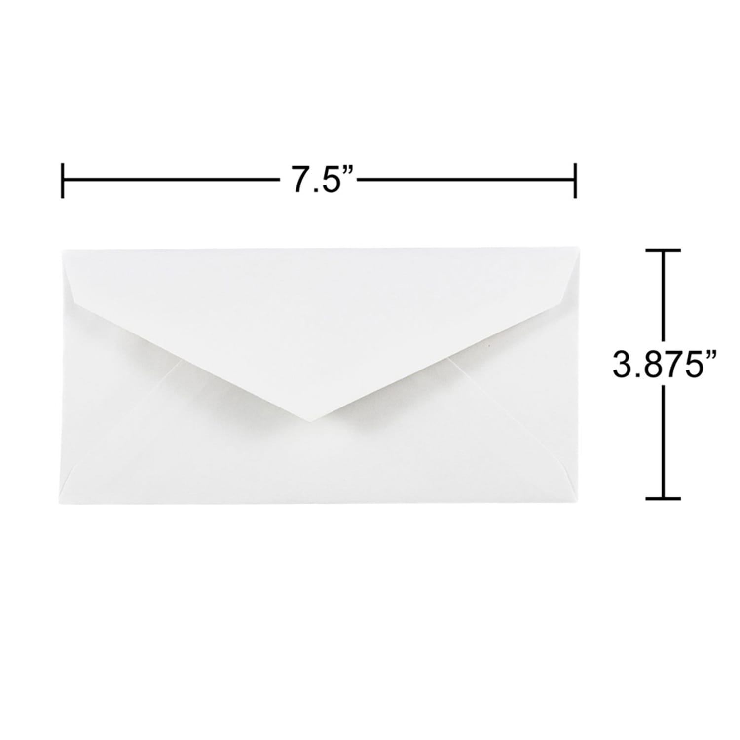 JAM Paper Booklet Envelopes, #7 3/4 Monarch, Commercial Flap, Gummed Seal, White, Pack Of 25 - Image 5