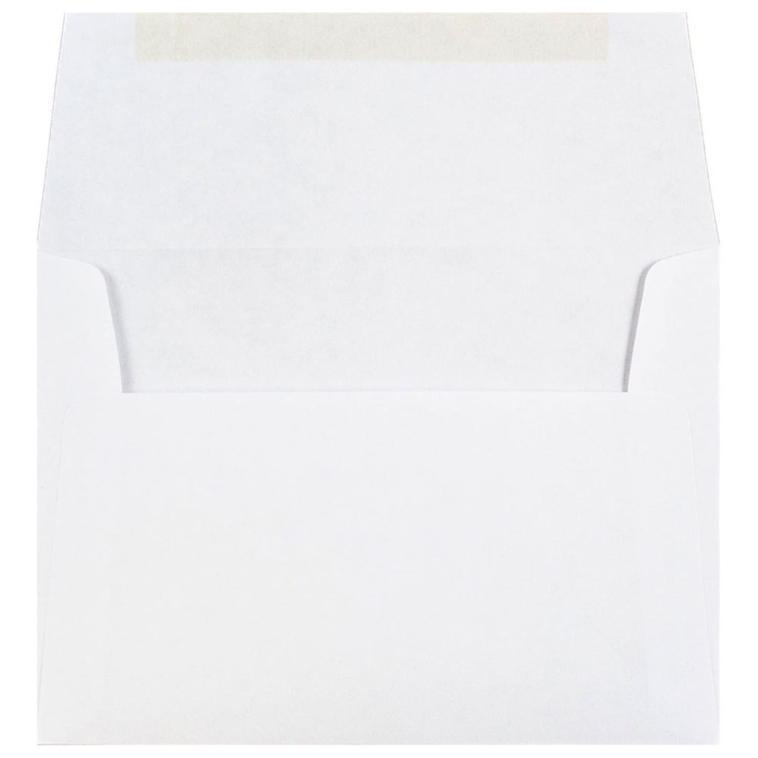 JAM Paper Booklet Envelopes, #4 Bar (A1), Gummed Seal, White, Pack Of 25 - Image 3