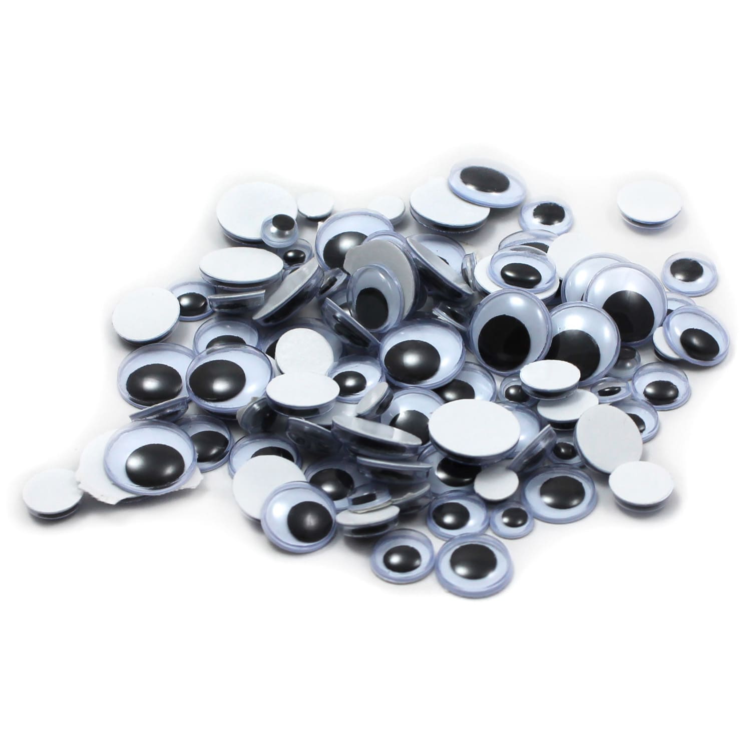 Charles Leonard Peel N Stick Wiggle Eyes, Black, 100 Eyes Per Pack, Set Of 12 Packs - Image 4