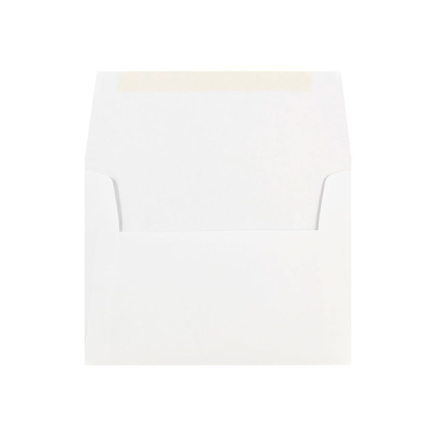 JAM Paper Booklet Invitation Envelopes, A7, Gummed Seal, White, Pack Of 25, 73767 - Image 5