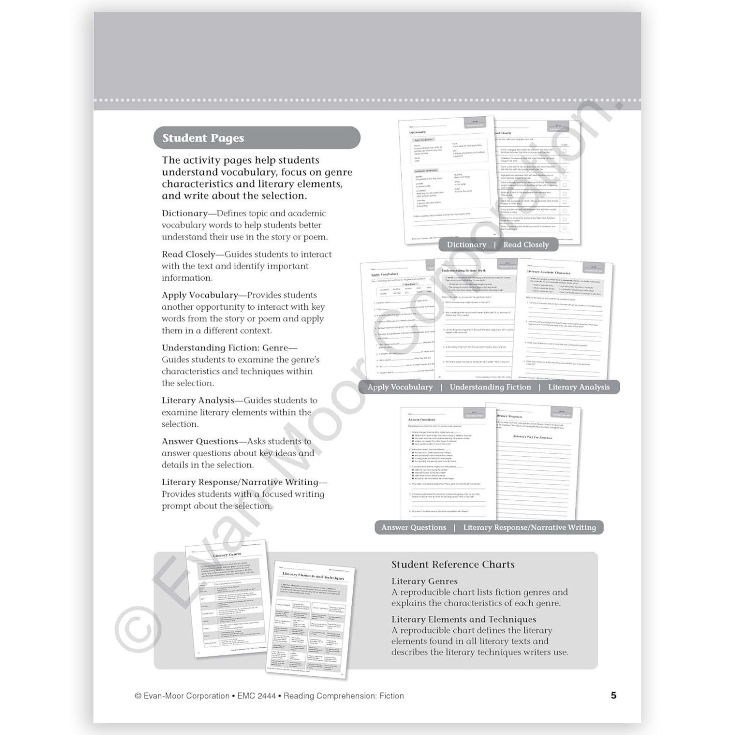 Evan-Moor Educational Publishers Reading Comprehension: Fiction, Grade 4 - Image 4