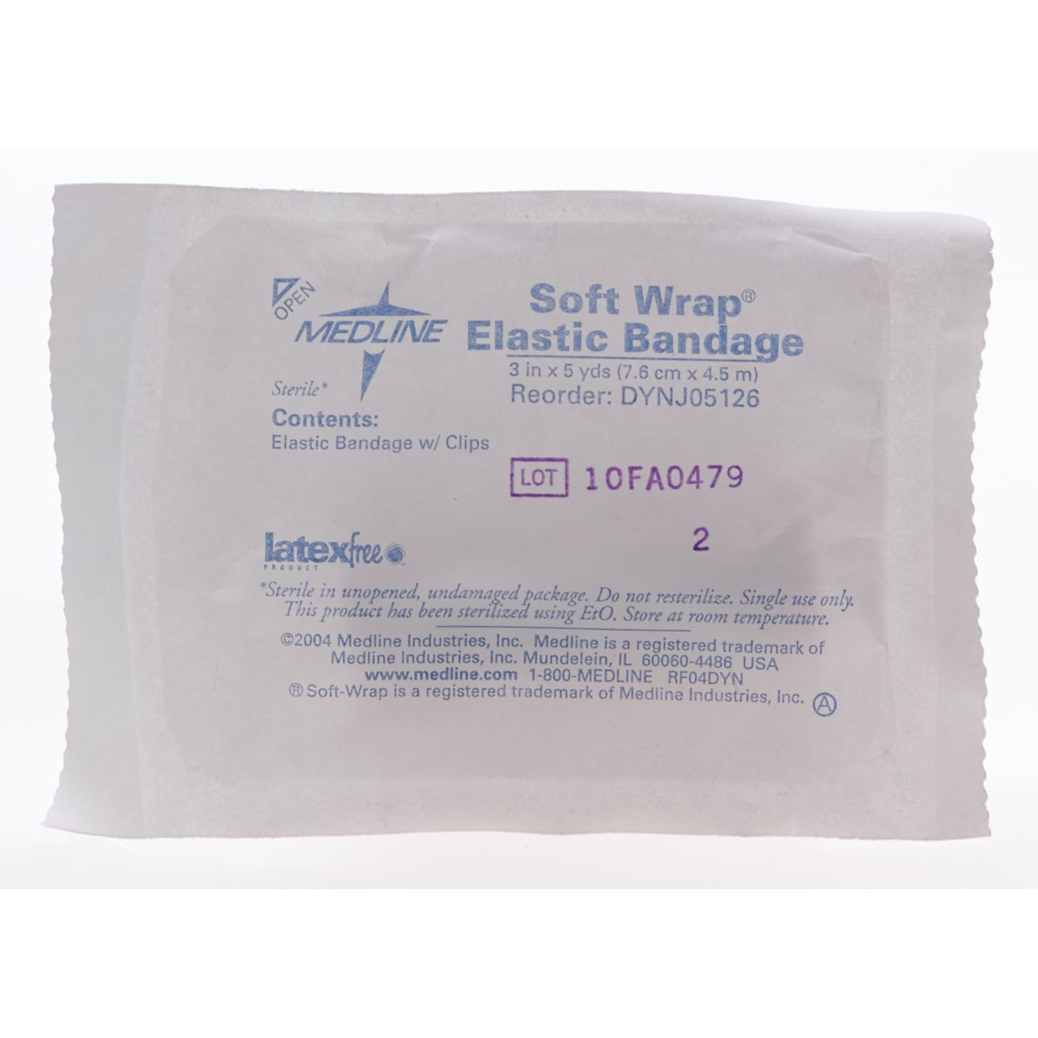 Medline Soft-Wrap Sterile Elastic Bandages, 3in x 5 Yd., Tan, Pack Of 20