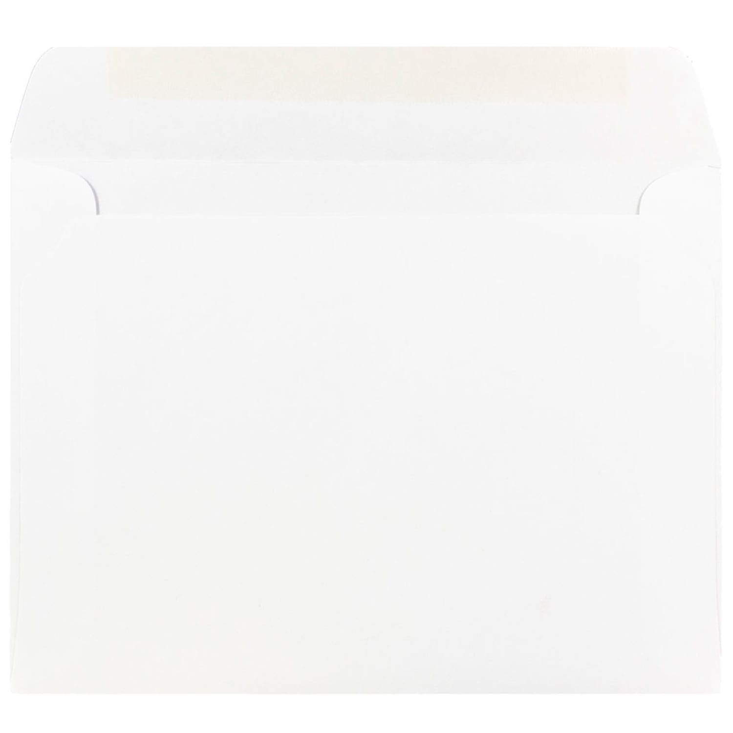 JAM Paper Booklet Envelopes, 5 1/2in x 7 1/2in, Gummed Seal, White, Pack Of 25 - Image 3