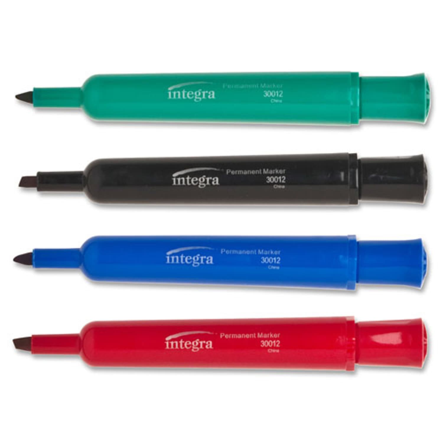 Integra Permanent Chisel Markers, Point Style, Black, Pack Of 12 - Image 5