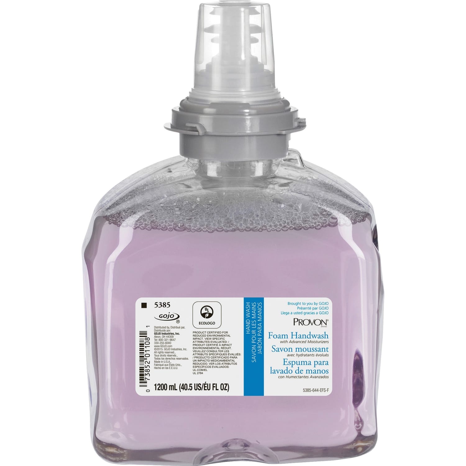 Provon TFX Refill Moisturizer Foam Handwash - Cranberry Scent - 40.6 fl oz (1200 mL) - Pump Bottle Dispenser - 538502 - Image 6