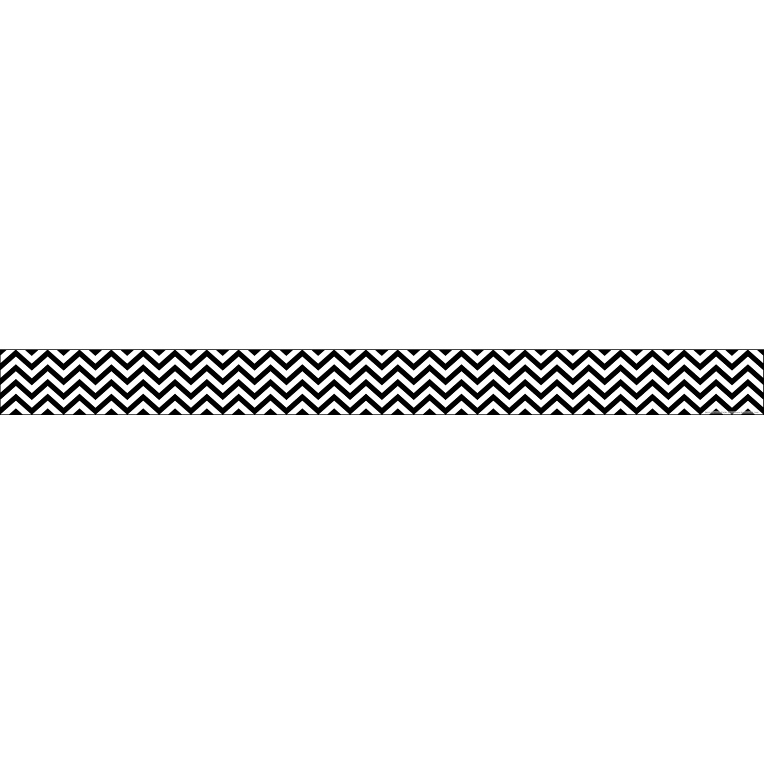 Barker Creek Double-Sided Straight-Edge Border Strips, 3in x 35in, Chevron Black, Pack Of 12 - Image 4