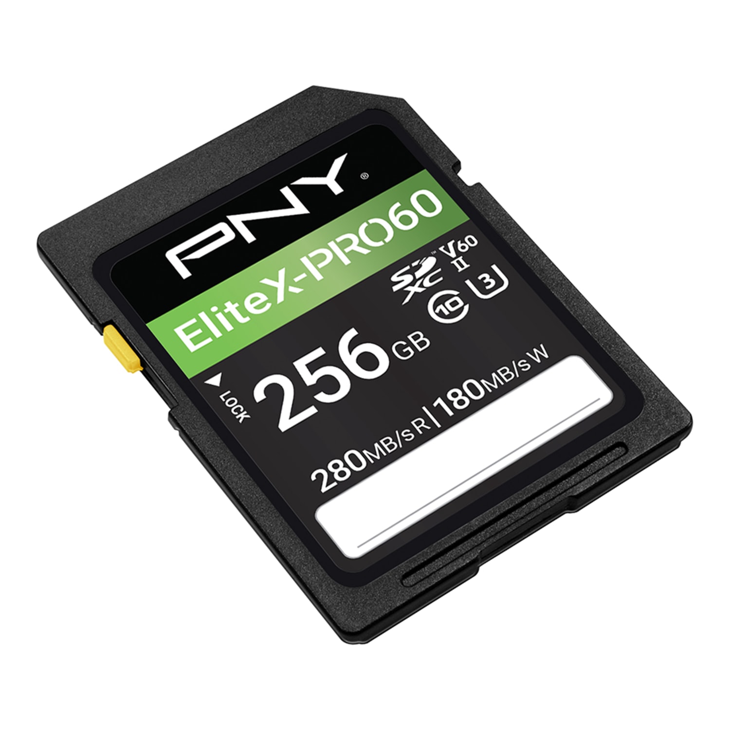 PNY EliteX-PRO60 Class 10 U3 V60 UHS-II SDXC Flash Memory Card, 256GB, P-SD256V60280EXP6-GE - Image 3