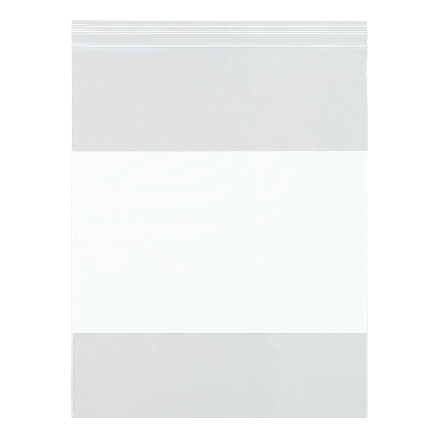 4 Mil Reclosable Poly Bag with White Block 4in x 4in, Case of 1,000 - Image 3