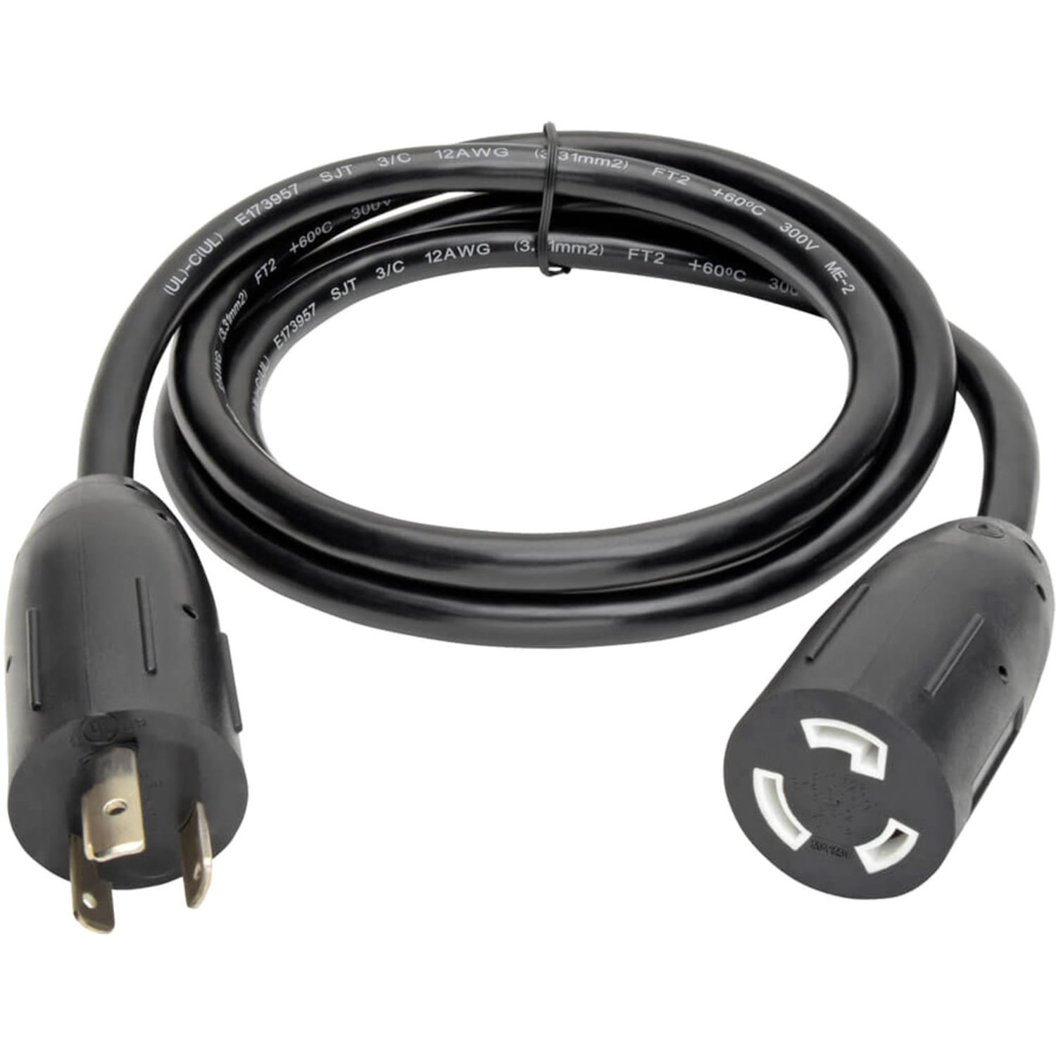 Tripp Lite 10ft Power Cord Extension Cable L5-20P to L5-20R with Locking Connectors Heavy Duty 20A 12AWG 10ft, P046010LL - Image 3