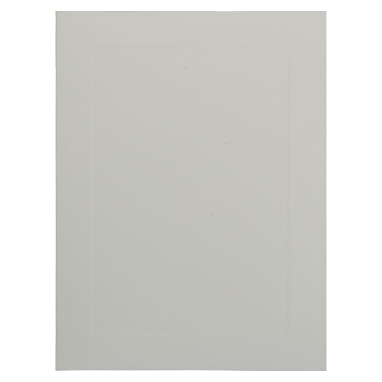 JAM Paper Note Cards, Fold-Over, Panel Border, 4 5/8in x 6 1/4in, White, Pack Of 25 - Image 3