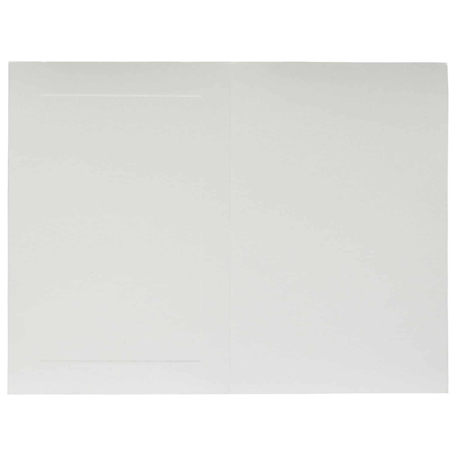 JAM Paper Note Cards, Fold-Over, Panel Border, 4 5/8in x 6 1/4in, White, Pack Of 25 - Image 6