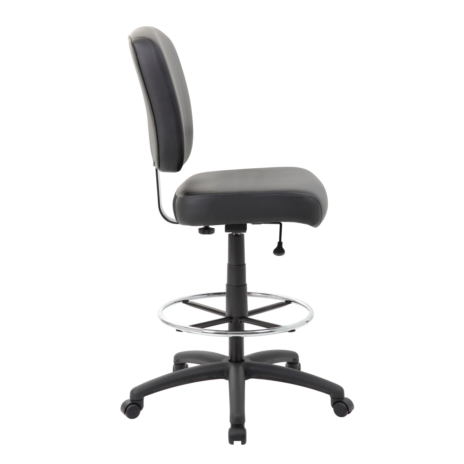 Boss Office Products Heavy Duty Armless Drafting Stool, Black - Image 5