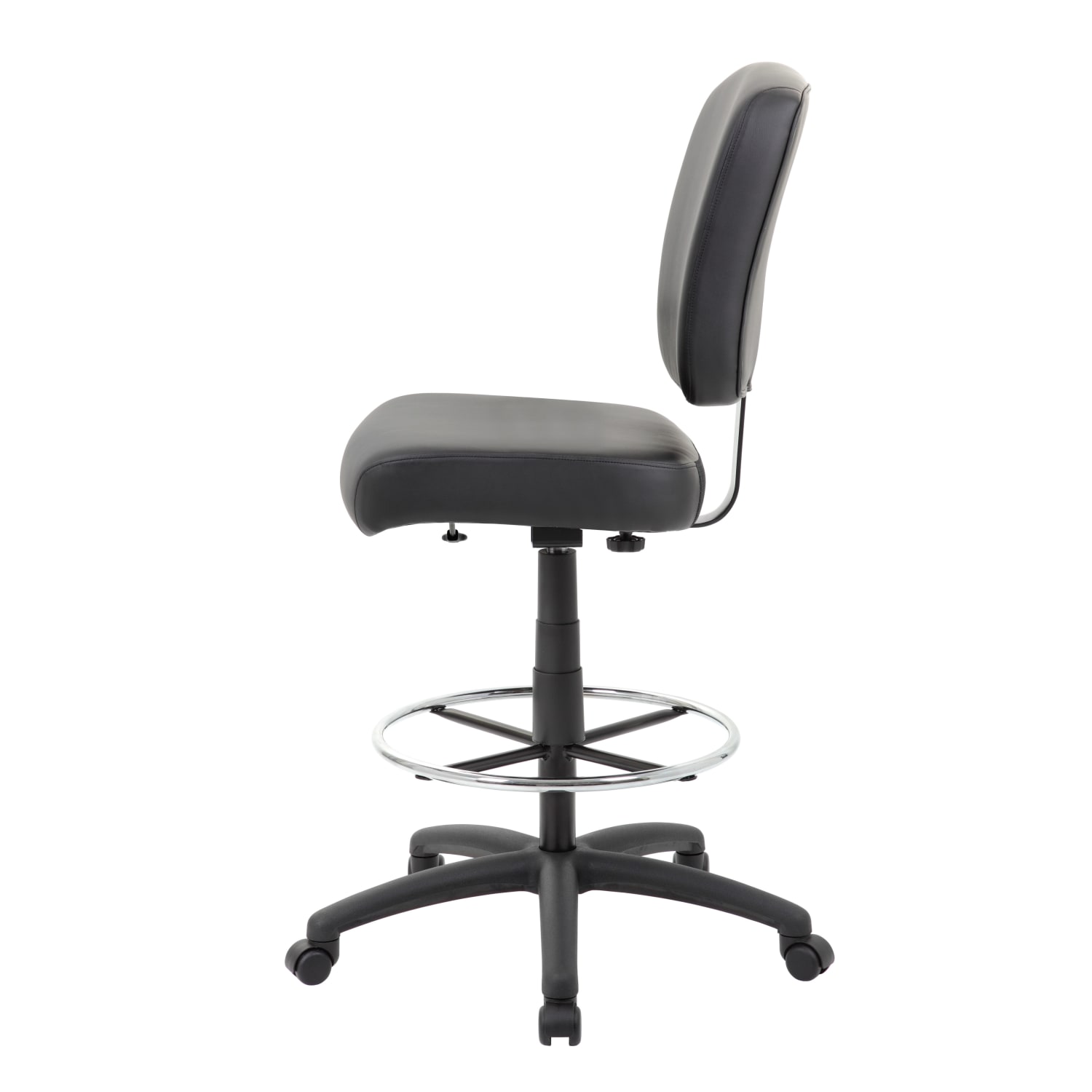 Boss Office Products Heavy Duty Armless Drafting Stool, Black - Image 6