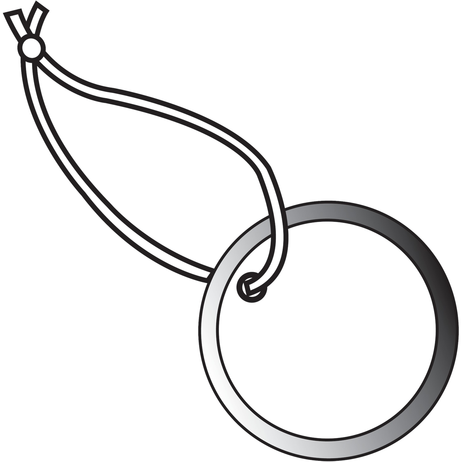 Partners Brand Metal Rim Tags, 100% Recycled, 1 1/2in, White, Case Of 100