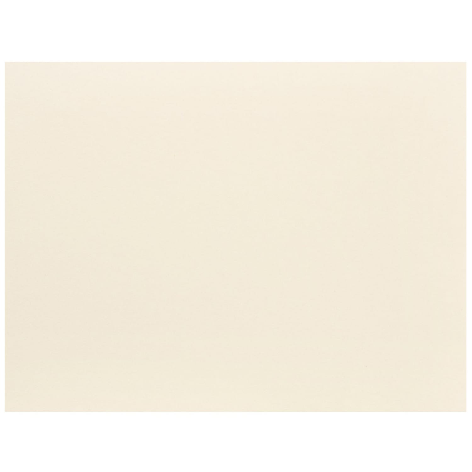 JAM Paper Blank Note Cards, 4 1/4in x 5 1/2in, Ivory, Pack Of 100