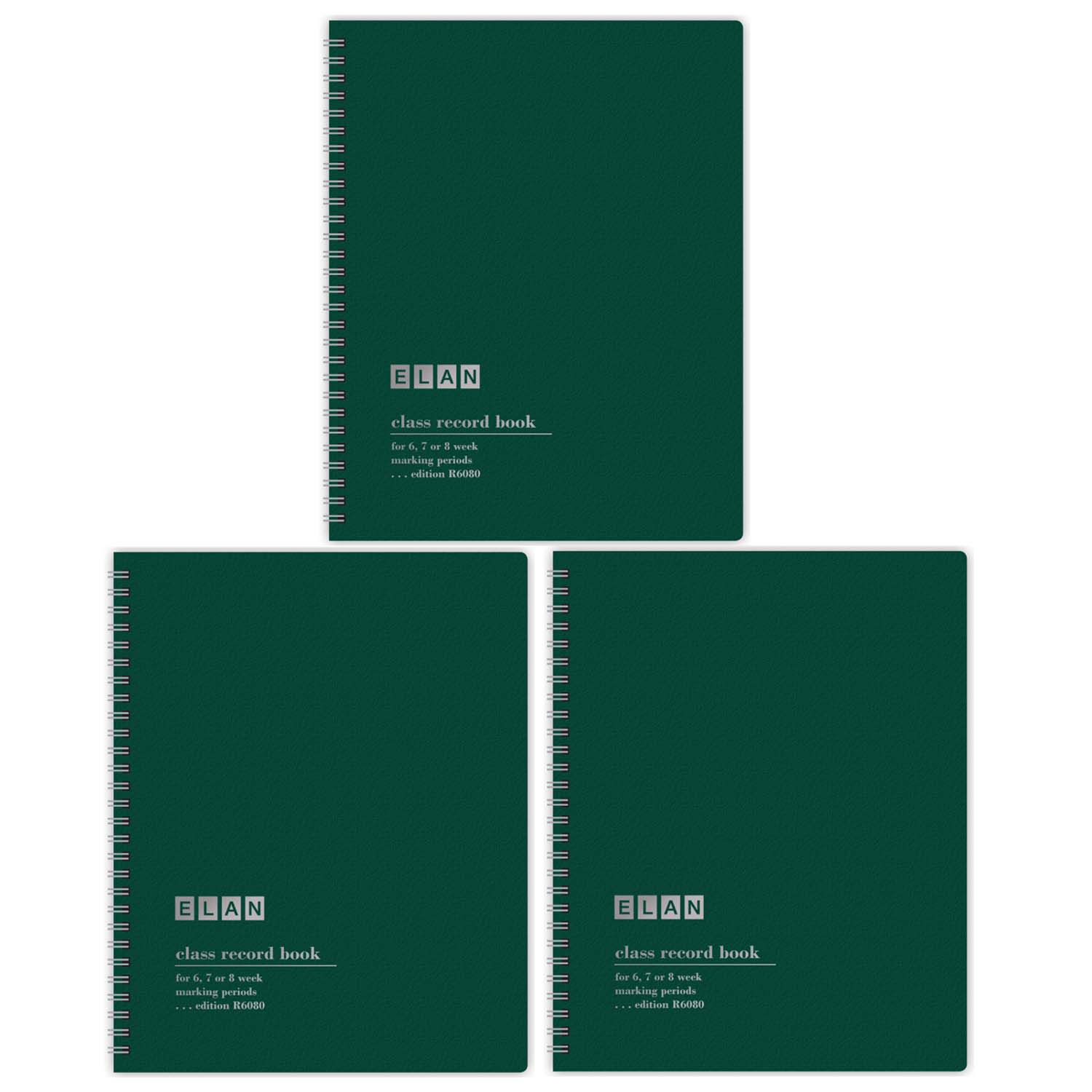 ELAN Publishing Class Record Books, 6-8 Weeks, Pack Of 3 Books
