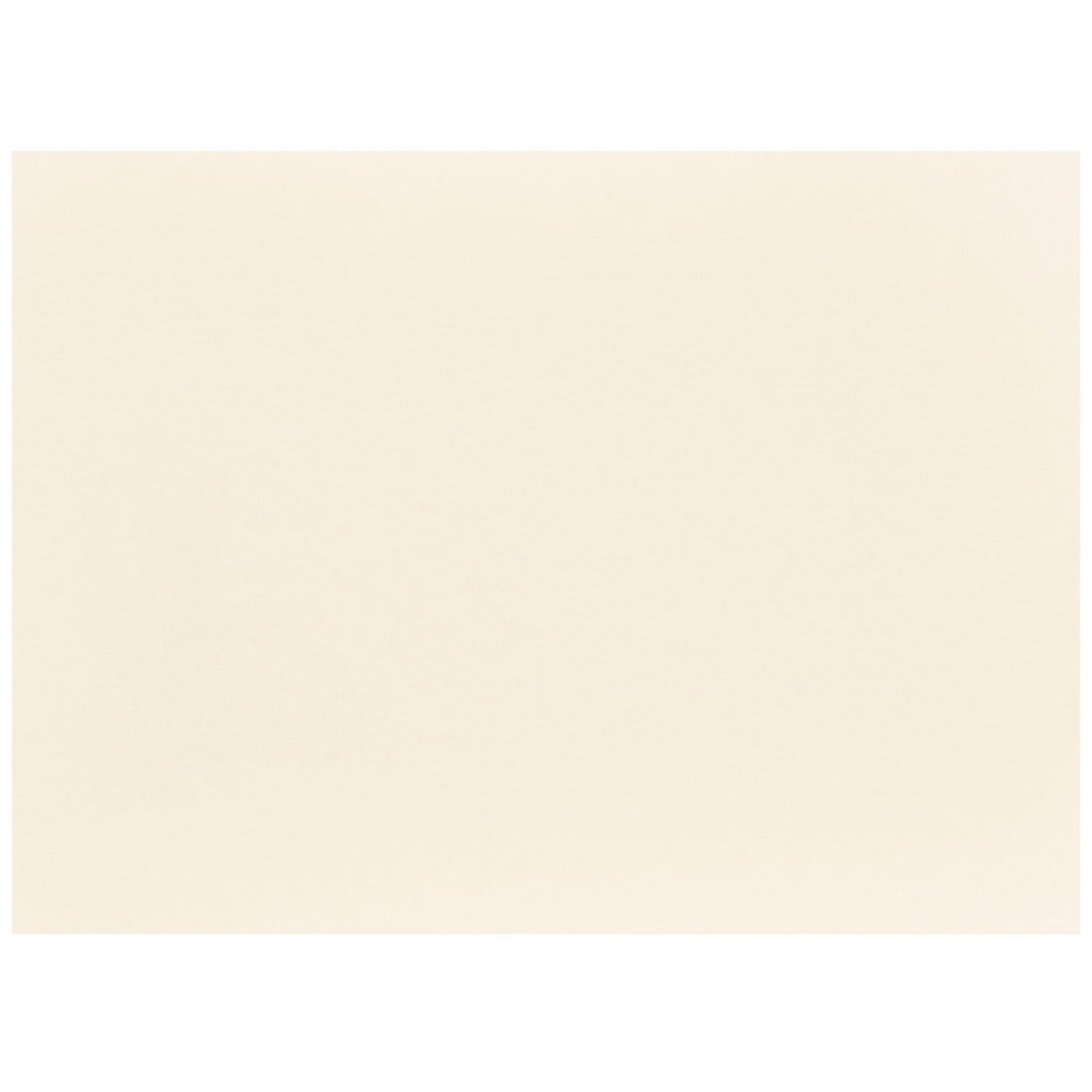 JAM Paper Blank Note Cards, 5 1/8in x 7in, Ivory, Pack Of 100