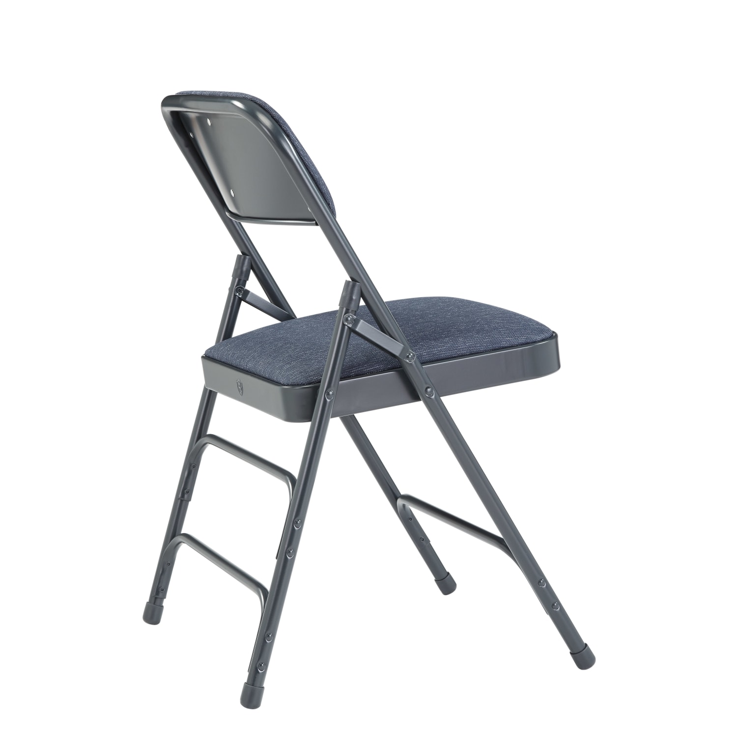 National Public Seating 2300 Series Deluxe Fabric Upholstered Triple Brace Premium Folding Chairs Imperial Blue Pack Of 4 Chairs PopularChairscom