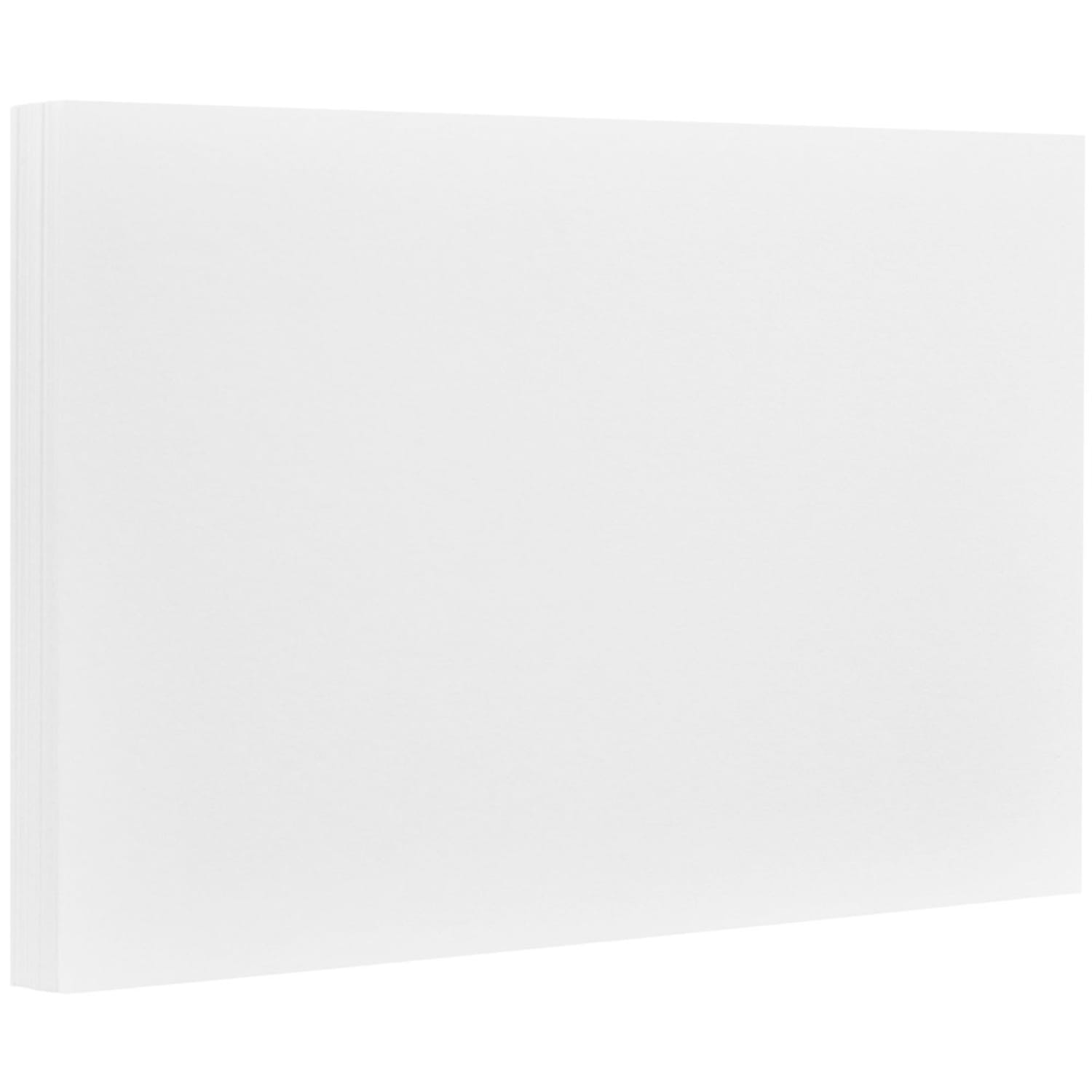 JAM Paper Blank Note Cards, 5 1/8in x 7in, White, Pack Of 100 - Image 3