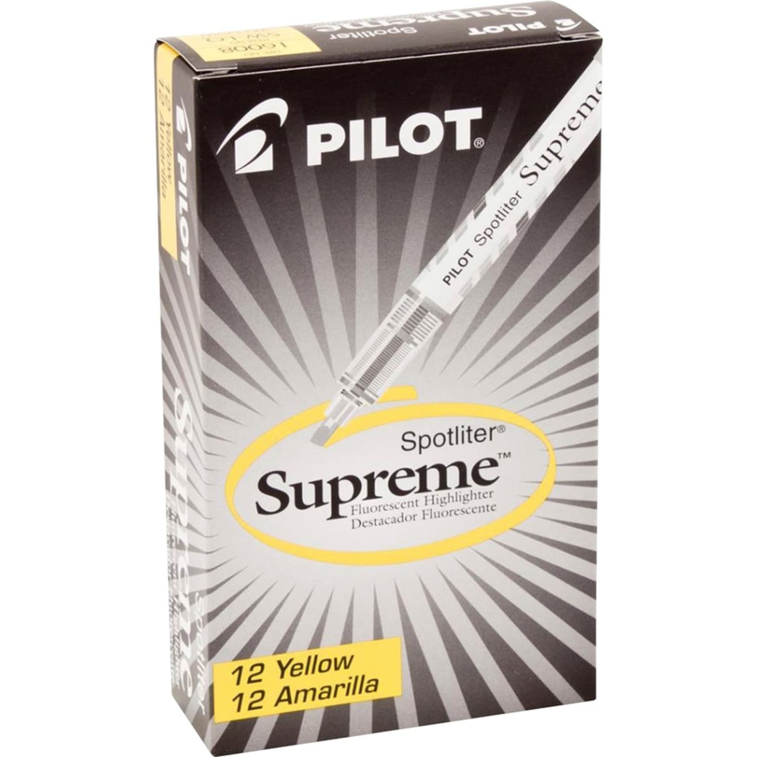 Pilot Spotliter Supreme Highlighter, Chisel Tip, Yellow - Image 3