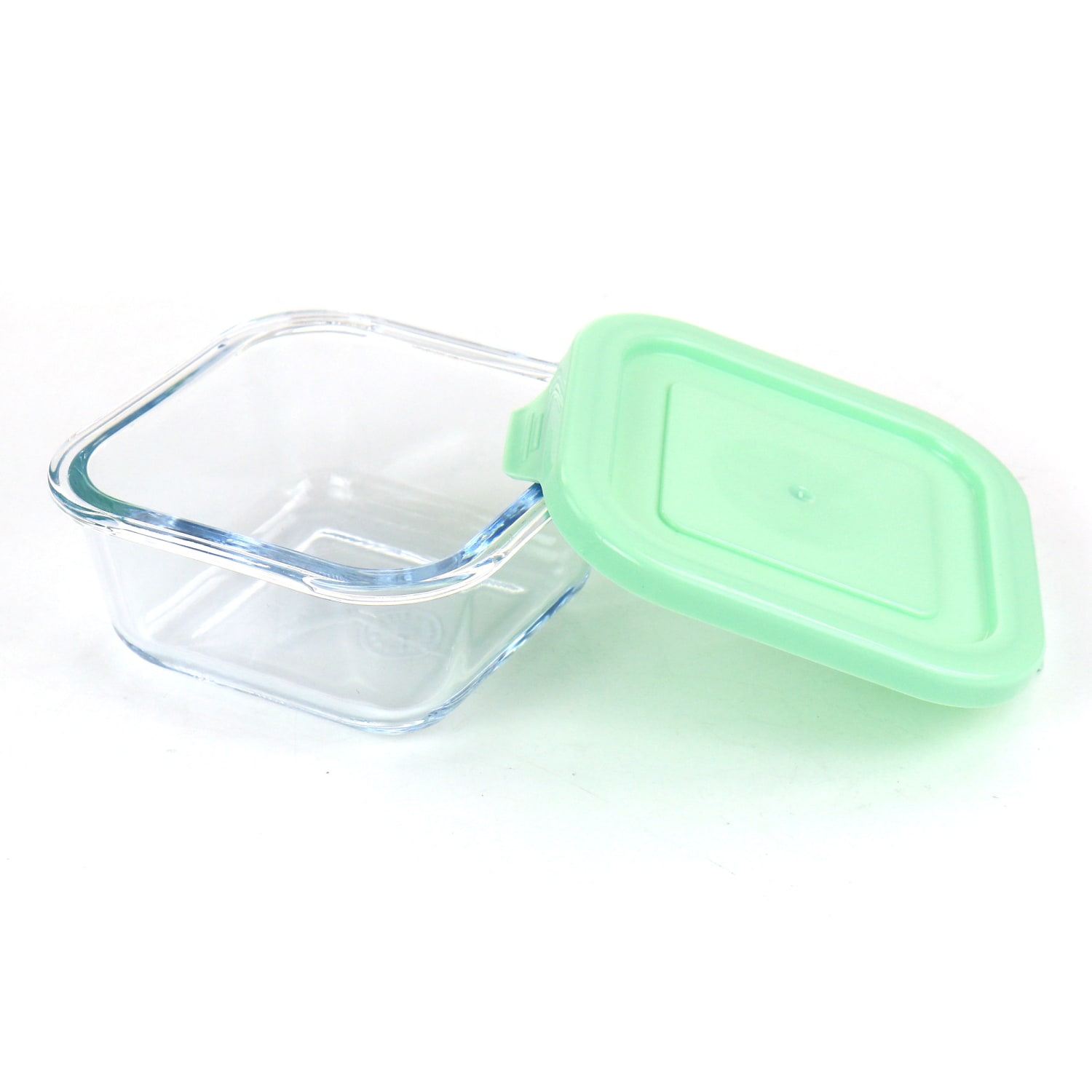 Martha Stewart Glass Container With Lid, 2inH x 4-1/2inW x 5-1/4inD, Mint - Image 3