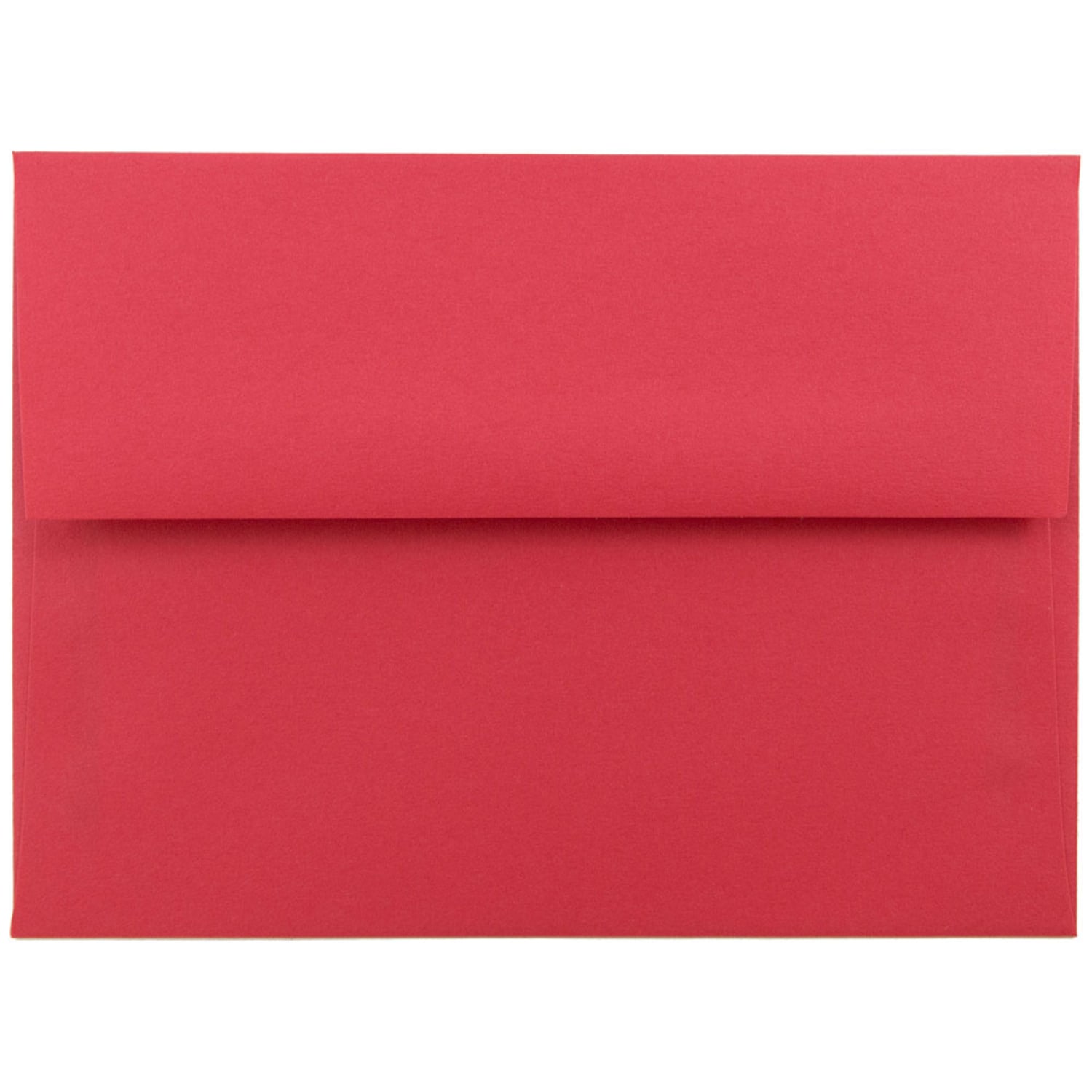 JAM Paper Booklet Invitation Envelopes, A6, Gummed Seal, 30% Recycled, Red, Pack Of 25