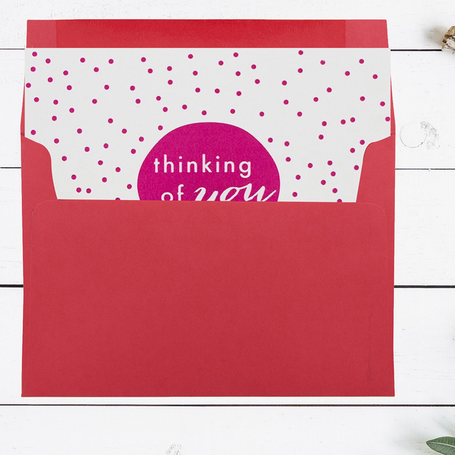 JAM Paper Booklet Invitation Envelopes, A7, Gummed Seal, 30% Recycled, Red, Pack Of 25 - Image 4