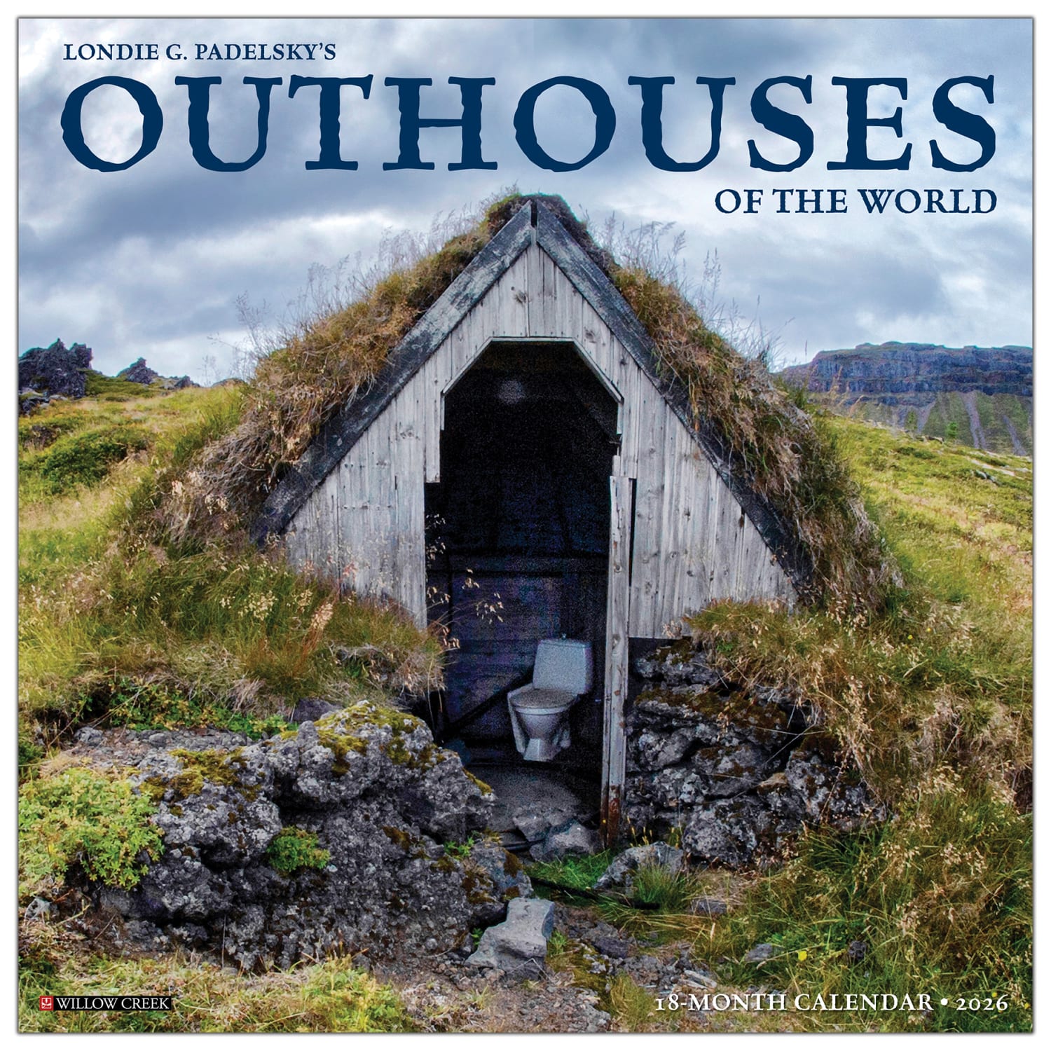 2026 Willow Creek Press Art & Design Monthly Wall Calendar, 12in x 12in, Outhouses, January To December, 52259 - Image 3