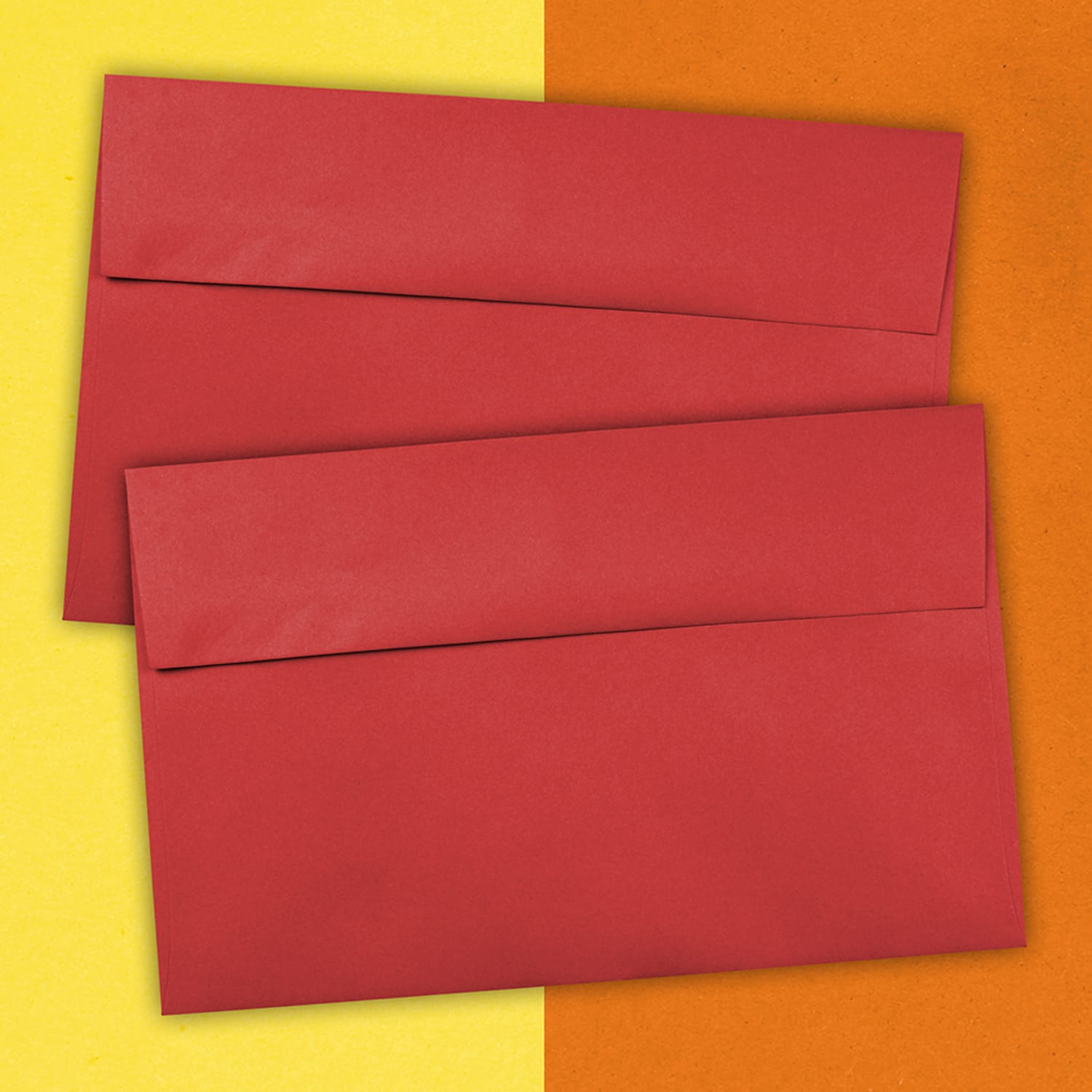 JAM Paper Booklet Invitation Envelopes, A10, Gummed Seal, 30% Recycled, Red, Pack Of 25 - Image 4