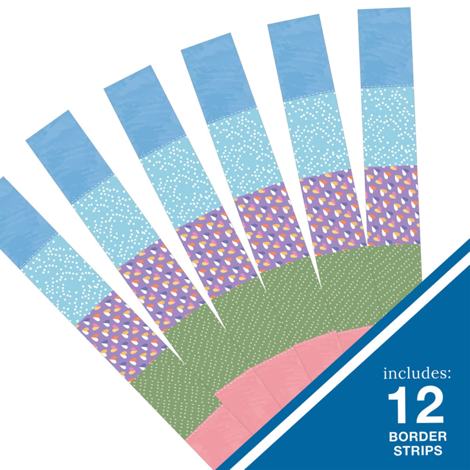 Carson Dellosa Education Straight Borders, 3in x 36in, Crafty and Cool Patchwork, 36 Feet Per Pack, Set Of 6 Packs - Image 5