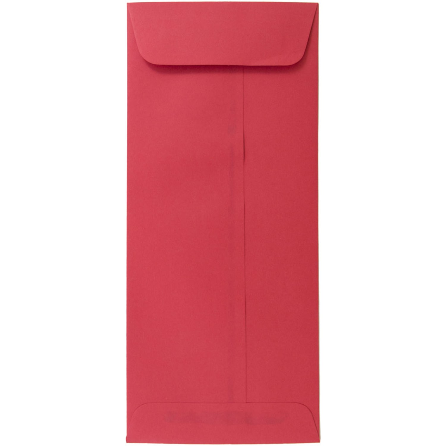 JAM Paper #10 Policy Envelopes, Gummed Seal, 30% Recycled, Red, Pack Of 25