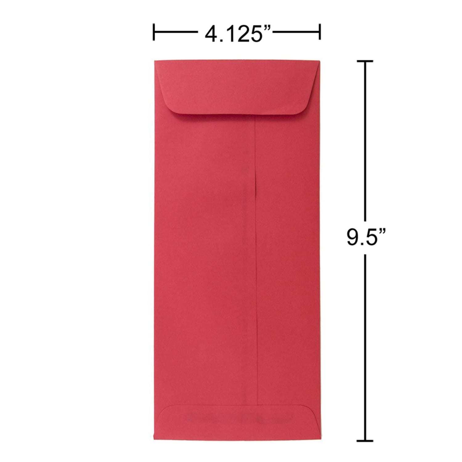 JAM Paper #10 Policy Envelopes, Gummed Seal, 30% Recycled, Red, Pack Of 25 - Image 5