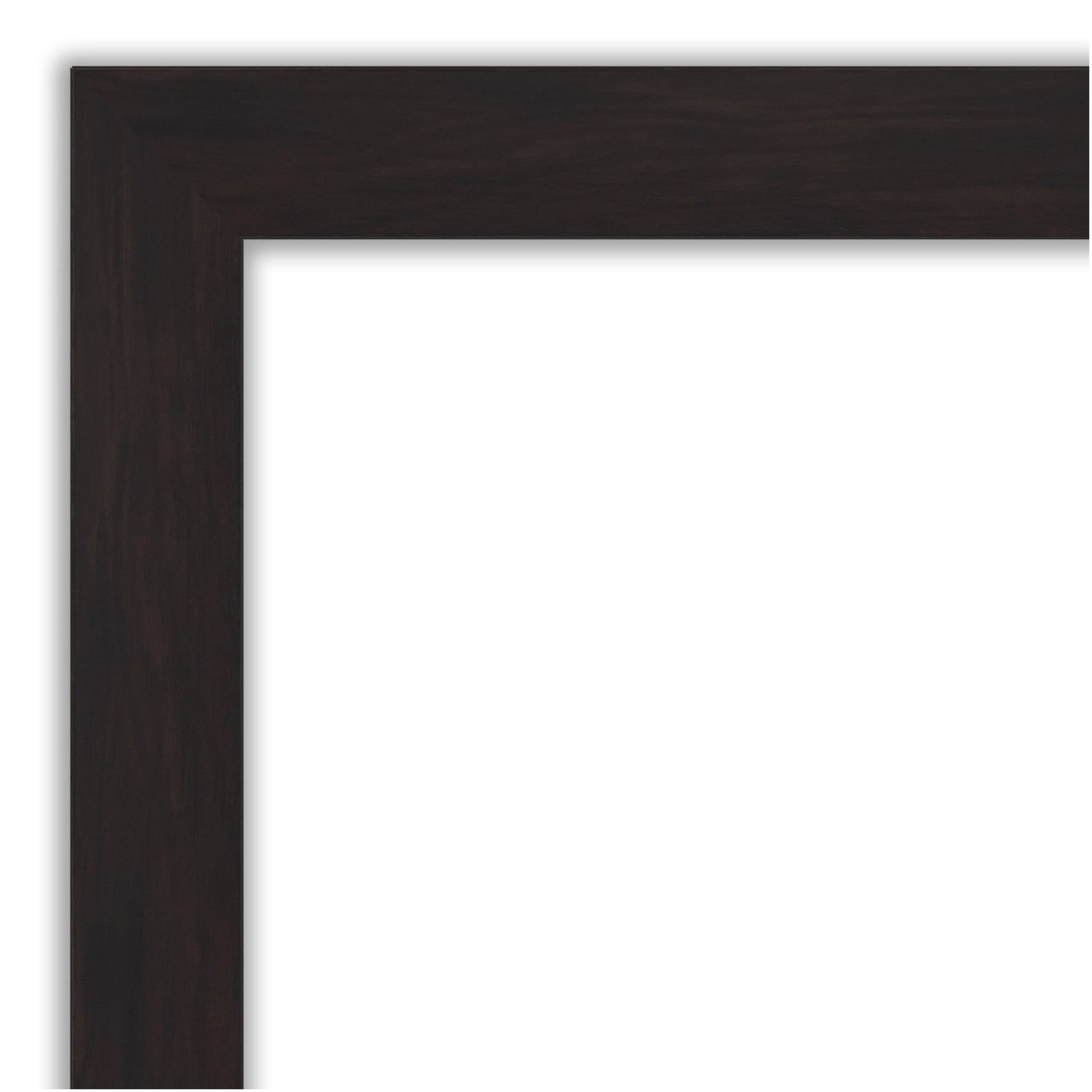 Amanti Art Rectangular Narrow Picture Frame, 15in x 18in With Mat, Furniture Espresso - Image 4